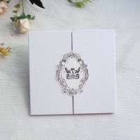 Customized Invitation Transparent Acrylic Invitation Card White Pocket Invitation 
